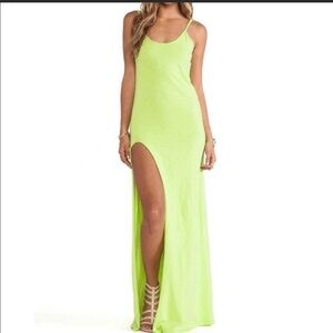 Blue Life Neon Green Maxi Dress
